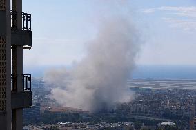 Israel Pounds Beirut Suburbs With Heavy Daytime Airstrikes