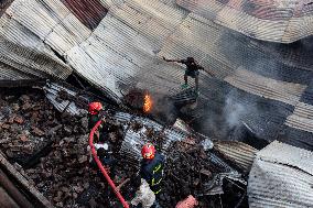 Fire At A Shoe Factory