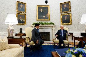 Joe Biden meets with Prabowo Subianto - Washington