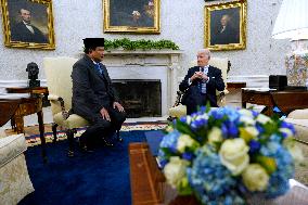 Joe Biden meets with Prabowo Subianto - Washington