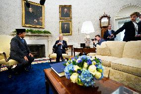 Joe Biden meets with Prabowo Subianto - Washington