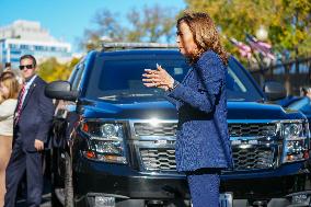 Vice President Harris Returns To The White House For The First Time Since The Election.