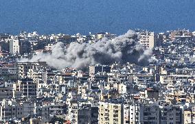 Israeli Airstrike Near Beirut