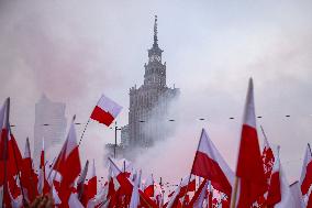 Independence Day March In Warsaw, Poland