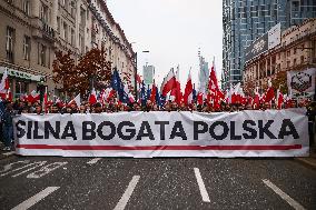 Independence Day March In Warsaw, Poland