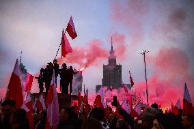 Independence Day March In Warsaw, Poland