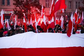 Independence Day March In Warsaw, Poland