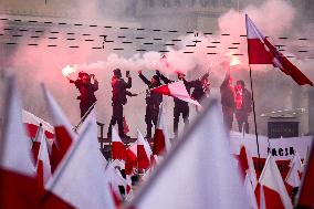 Independence Day March In Warsaw, Poland