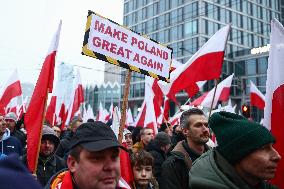 Independence Day March In Warsaw, Poland