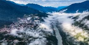 Sea Of Clouds In Medog County - China