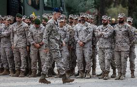 King Felipe Visit To Logist Base - Valencia