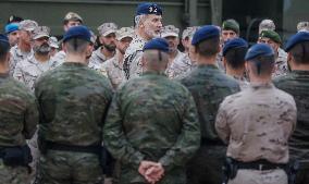 King Felipe Visit To Logist Base - Valencia