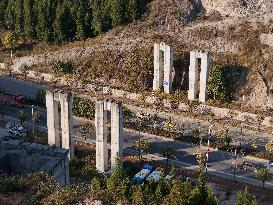 Abandoned Bridge Pier in Qiandongnan