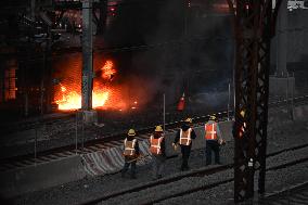 Fire At Substation Causes Train Delays On Amtrak In Bronx New York City