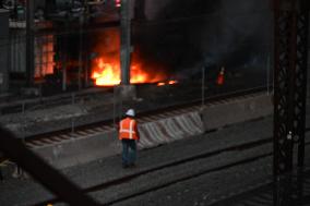 Fire At Substation Causes Train Delays On Amtrak In Bronx New York City