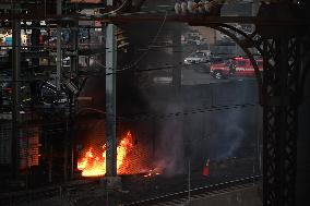 Fire At Substation Causes Train Delays On Amtrak In Bronx New York City