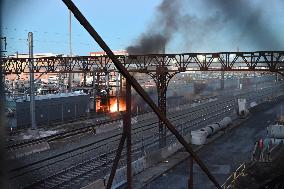 Fire At Substation Causes Train Delays On Amtrak In Bronx New York City