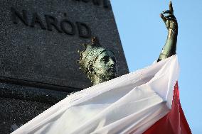 Independence Day Decorations In Krakow