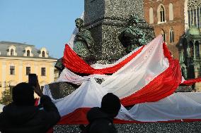 Independence Day Decorations In Krakow