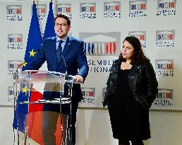 Press Briefing at The National Assembly - Paris