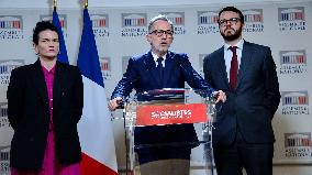 Press Briefing at The National Assembly - Paris