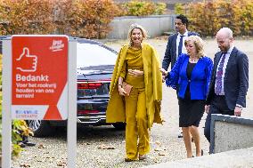 Queen Maxima At Healthcare Institution Ipse De Bruggen - Netherlands