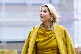 Queen Maxima At Healthcare Institution Ipse De Bruggen - Netherlands