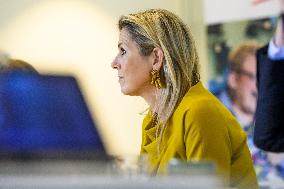 Queen Maxima At Healthcare Institution Ipse De Bruggen - Netherlands