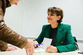 Najat Vallaud-Belkacem Book Signing - Rennes