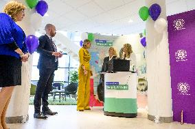 Queen Maxima At Healthcare Institution Ipse De Bruggen - Netherlands