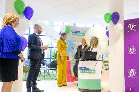 Queen Maxima At Healthcare Institution Ipse De Bruggen - Netherlands