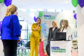 Queen Maxima At Healthcare Institution Ipse De Bruggen - Netherlands