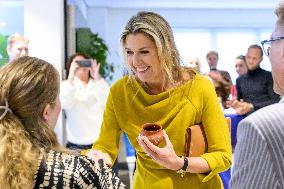 Queen Maxima At Healthcare Institution Ipse De Bruggen - Netherlands