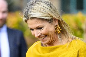 Queen Maxima At Healthcare Institution Ipse De Bruggen - Netherlands