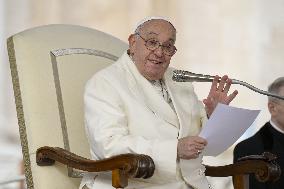 Pope Francis Wednesday Audience - Vatican