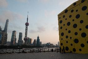 Yayoi Kusama's Giant Installation House in Shanghai