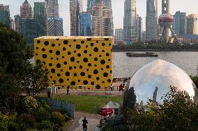 Yayoi Kusama's Giant Installation House in Shanghai