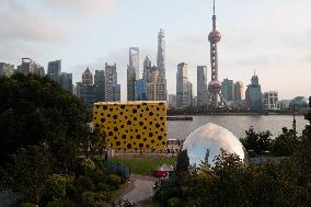 Yayoi Kusama's Giant Installation House in Shanghai