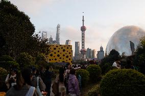 Yayoi Kusama's Giant Installation House in Shanghai