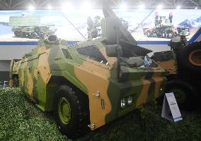 A Vehicle-mounted Tactical Laser Weapon Syst at Zhuhai  Air Show