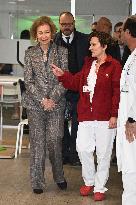 Queen Sofia Visit To San Jose Institute Foundation - Madrid