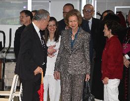 Queen Sofia Visit To San Jose Institute Foundation - Madrid