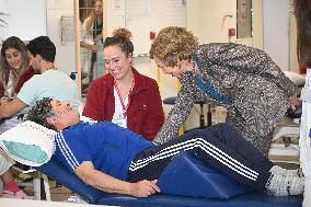 Queen Sofia Visit To San Jose Institute Foundation - Madrid