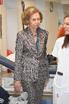 Queen Sofia Visit To San Jose Institute Foundation - Madrid