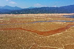 Qingshitan Reservoir Dry Remains Scenery in Guilin