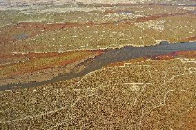 Qingshitan Reservoir Dry Remains Scenery in Guilin