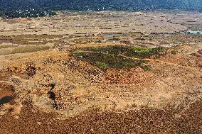 Qingshitan Reservoir Dry Remains Scenery in Guilin