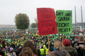 Public Sectors Workers Rally Against Budget Cut In Public Sectors In Duesseldorf