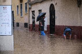 Flood Alerts Issued In Malaga, Spain