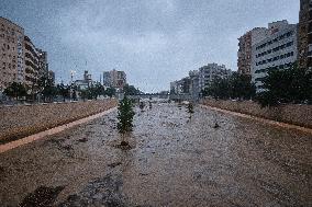 Flood Alerts Issued In Malaga, Spain